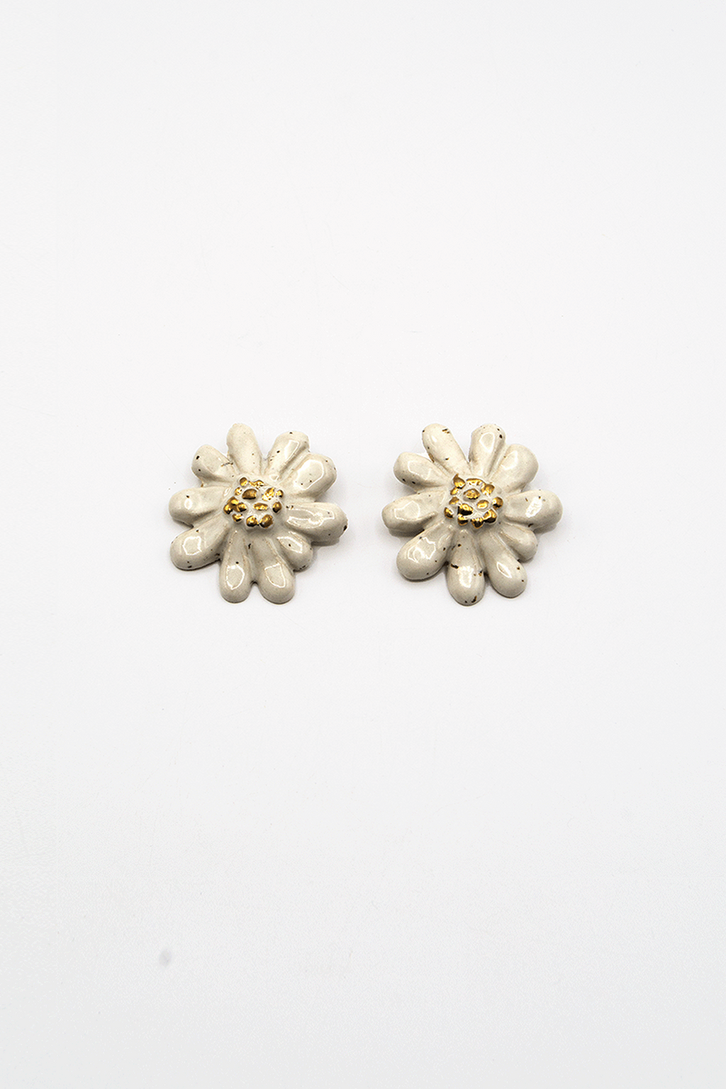 Flor Blanca Lustre Oro
